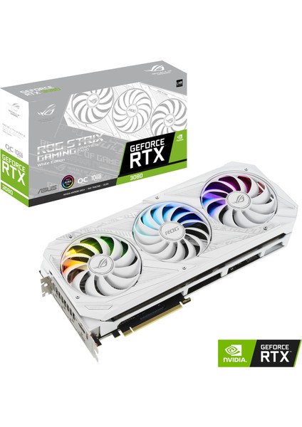 RTX 3080 ROG STRIX OC WHITE V2 (LHR) 10GB GDDR6X 320Bit (ROG-STRIX-RTX3080-O10G-WHITE-V2)