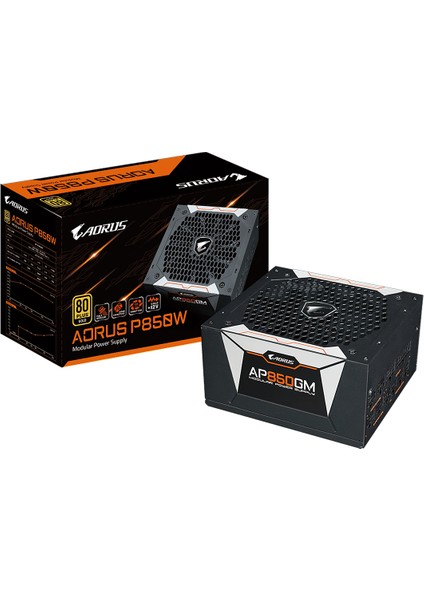 Aorus GP-AP850GM P850W 80 Plus Gold Modüler 135MM Fanlı Psu
