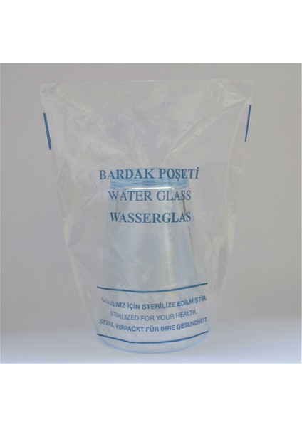 Bardak Poşeti Sterilize Yazılı Poşet 145 x 245 mm 1000'li fiyatları