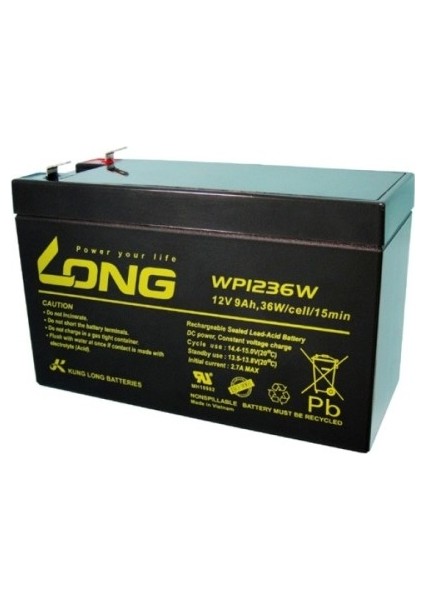 WP9-12 12Volt 9AH Kuru Tip Akü