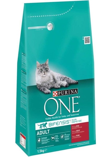 Bifensis Yetişkin Kediler Için Sığır Etli Kuru Mama 1.5 kg