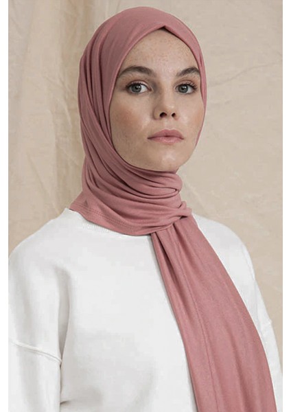 Kasva Deri Penye Şal Gül Kurusu
