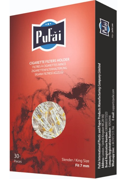 Slender Sigara Filtresi Tar Katran Süzer 7mm Uyumlu 150 Adet 5 Kutu fiyatları