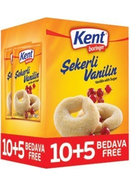 Kent Boringer Şekerli Vanilin 5 gr x 15'li