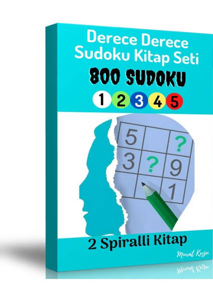 Enine Boyuna Eğitim Dereceli Sudoku Kitap Seti (2 Spiralli Kitap)