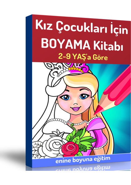 Kız Çocukları İçin Boyama Kitabı (Spiralli Kitap)