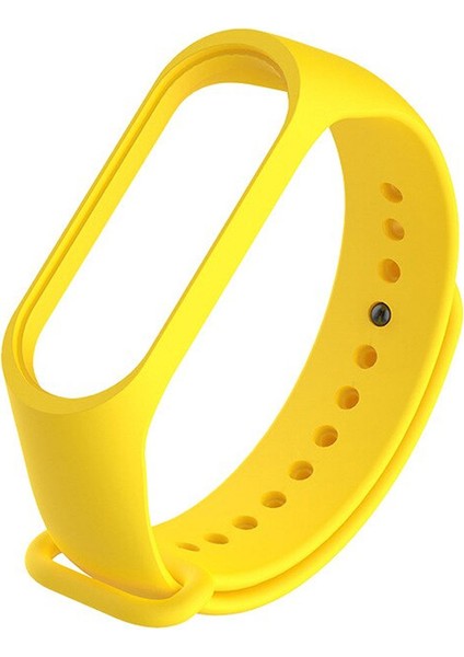 Xiaomi Mi Band 5 Silikon Kordon Kayış - Sarı
