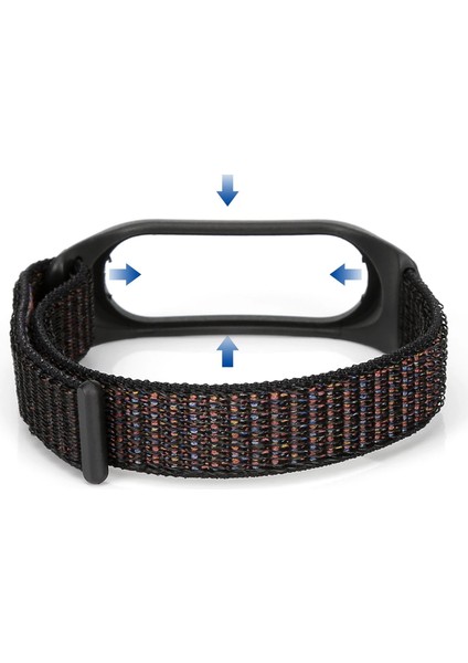 Xiaomi Mi Band 5 Hasır Örme Kayış Pembe - Ky4 indirimleri