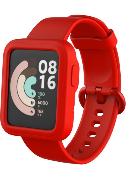 Xiaomi Mi Watch Lite Önü Açık Tasarım Yumuşak Silikon Kılıf
