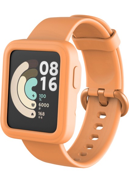 Xiaomi Mi Watch Lite Önü Açık Tasarım Yumuşak Silikon Kılıf