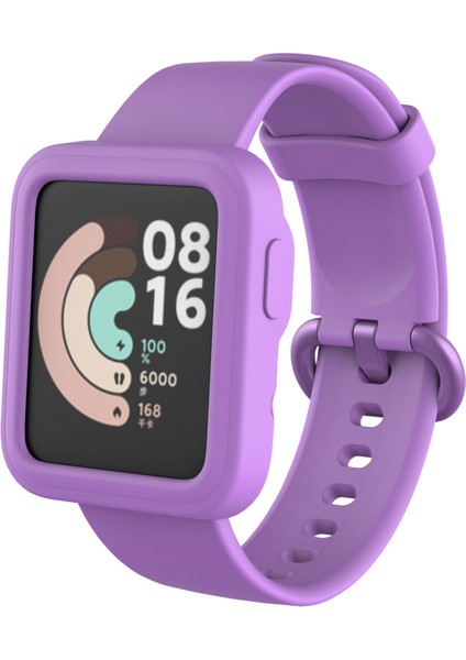 Xiaomi Mi Watch Lite Önü Açık Tasarım Yumuşak Silikon Kılıf