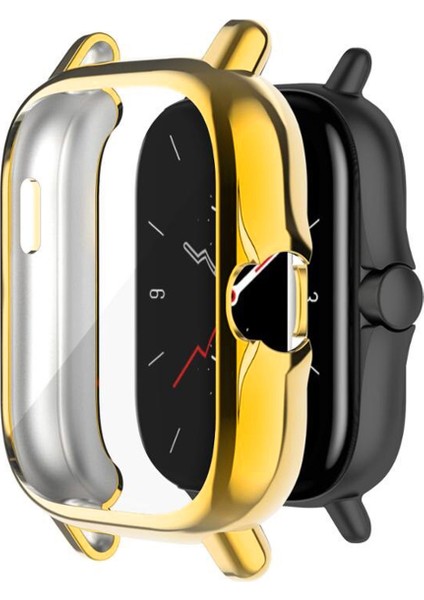 Amazfit Gts 2 - Gts 2e 42 mm Önü Kapalı Tasarım Yumuşak Silikon Kılıf
