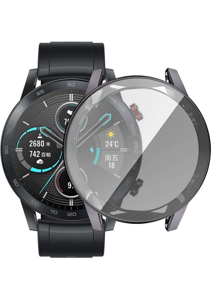 Honor Watch Magic 2 46MM Önü Kapalı Tasarım Yumuşak Silikon Kılıf