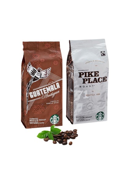 Düvenci Toptan Starbucks Guatemala ve Pike Place Çekirdek Kahve 250 gr 2'li