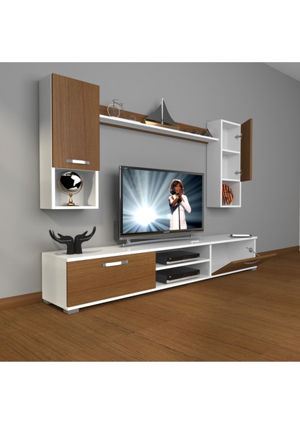 Eko 5da Mdf DVD Tv Ünitesi Tv Sehpası Beyaz Ceviz fiyatları