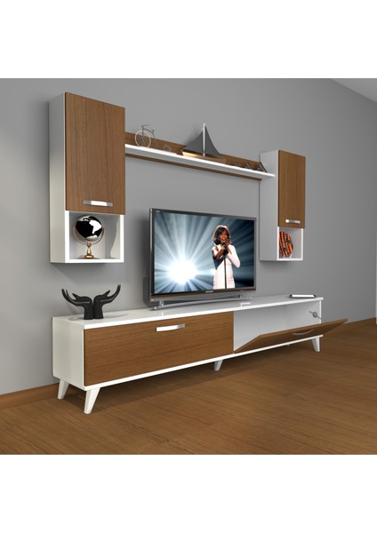 Eko 5da Mdf Std Retro Tv Ünitesi Tv Sehpası Beyaz Ceviz fiyatları