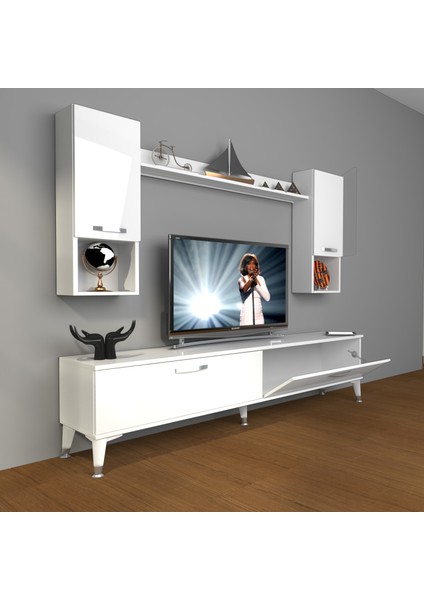 Eko 5da Mdf Std Silver Tv Ünitesi Tv Sehpası Parlak Beyaz fiyatları
