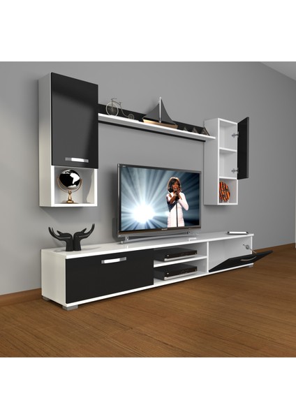 Eko 5da Slm DVD Tv Ünitesi Tv Sehpası Beyaz Siyah fiyatları