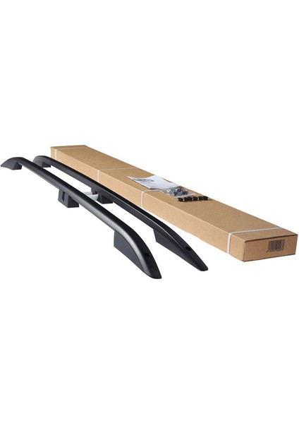 Can Auto Turtle Volkswagen Caddy (V) Swb Kısa Şasi 2021-2022-2023-2024 için Crown Black Tavan Çıta Seti Port Bagaj, Siyah