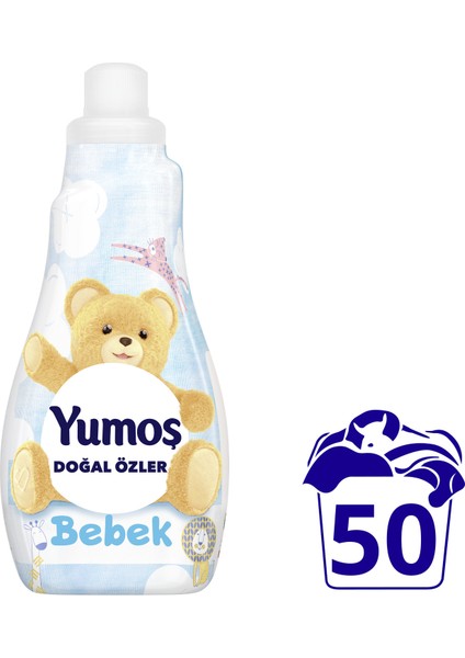 Doğal Özler Konsantre Çamaşır Yumuşatıcısı Bebek 1200 ML 50 Yıkama 1 Adet