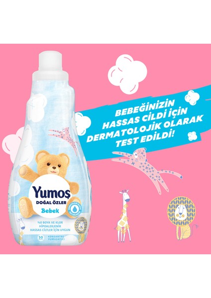 Doğal Özler Konsantre Çamaşır Yumuşatıcısı Bebek 1200 ML 50 Yıkama 1 Adet