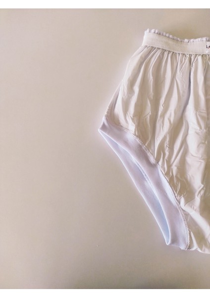 Yetişkin 2'li Paket Yıkanabilir Hasta Külodu (Beyaz-Beyaz) modelleri