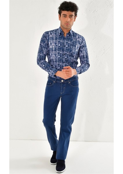 054 Slim Fit Indigo Jean Pantolon
