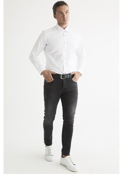 066 Slim Fit Siyah Jean Pantolon