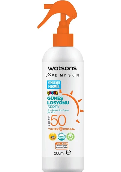 Çocuk Güneş Losyonu Trigger Sprey Spf 50 200 ml