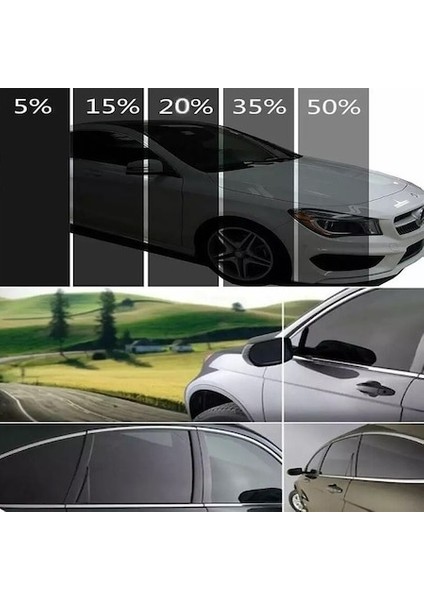 GT-100 1 Ply Çizilmez 152 cm x 60 m %35 Light Black Cam Filmi fırsatları
