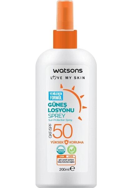 Güneş Losyonu Spf 50 Sprey 200 ml