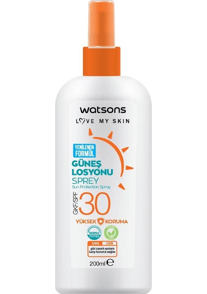 Güneş Losyonu Sprey Spf 30 200 ml