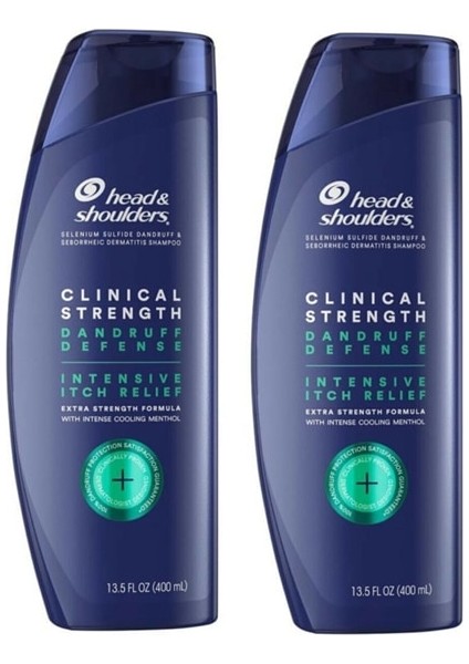 Head & Shoulders Clinical Strength Mentollü Şampuan 400 ml x 2 Adet