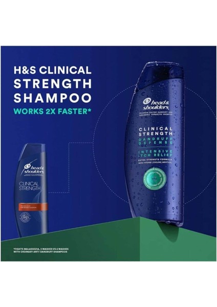 Head & Shoulders Clinical Strength Mentollü Şampuan 400 ml x 2 Adet
