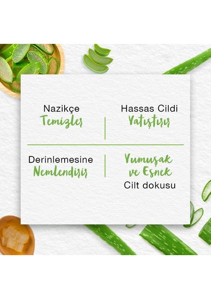 Nemlendirici Yüz Yıkama Jeli, Aloe Vera Özü, Yumuşatıcı, Parabensiz, Tüm Ciltler, 165 ml modelleri