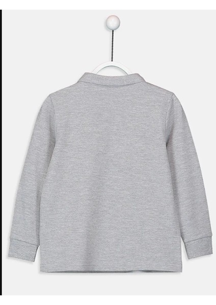 Cocuk Polo Yaka Uzun Kol Gri fiyatları