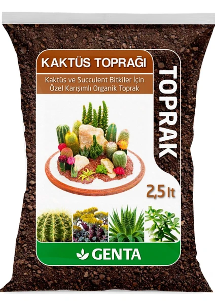 Kaktüs Toprağı Özel Karışımlı Organik 2.5 Lt