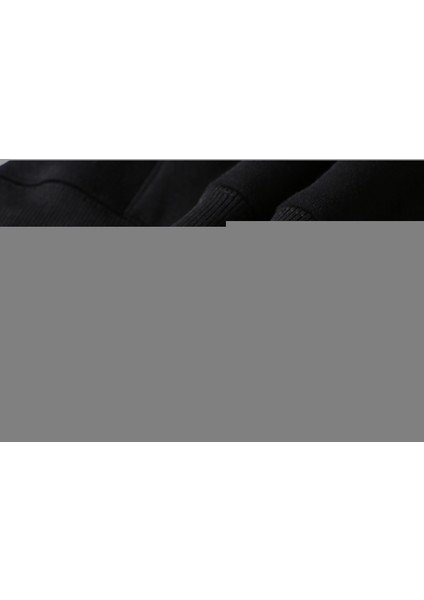 The Beatles Baskılı Siyah Erkek Örme Kapşonlu Sweatshirt Uzun Kol modelleri