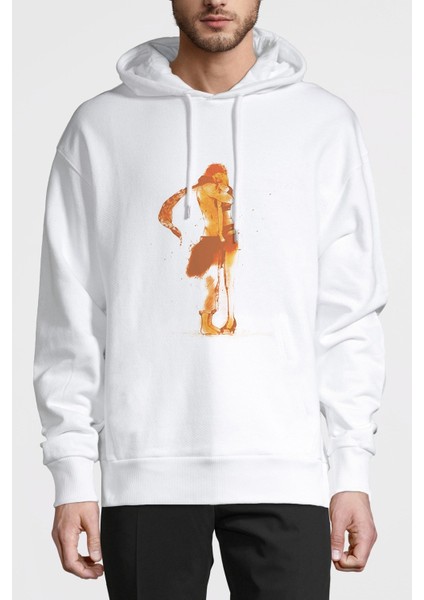 Anime Fairy Tail Glass Guild Emblem Baskılı Beyaz Erkek Örme Kapşonlu Sweatshirt Uzun Kol