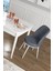 Concept Canisa Zen Serisi Mdf Açılabilir Beyaz Mutfak Masası Takımı+6 Füme Sandalye 2