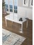 Concept Canisa Zen Serisi Mdf Açılabilir Beyaz Mutfak Masası Takımı+6 Füme Sandalye 4