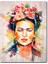 Cakatablo Ahşap Tablo Çiçek Taclı Frida Kahlo Görseli 1