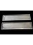 Plakalık Krom Nikelajlı Paslanmaz Metal 2'li Plaka Altlığı 53X12 cm 4