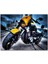 Cakatablo Ahşap Tablo Harley Davidson Sarı Siyah Cruiser Motorsiklet 1