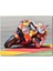 Cakatablo Ahşap Tablo Honda Repsol Turuncu Motorsiklet Sola Virajda Yatıyor 1