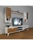 Eko 5da Mdf DVD Retro Tv Ünitesi Tv Sehpası Beyaz Ceviz 2