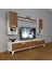 Eko 5da Mdf Std Retro Tv Ünitesi Tv Sehpası Beyaz Ceviz 1