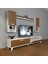 Eko 5da Mdf Std Retro Tv Ünitesi Tv Sehpası Beyaz Ceviz 2