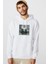 Bad Meets Evil Ep Cover Bad Baskılı Beyaz Erkek Örme Kapşonlu Sweatshirt Uzun Kol 1