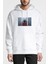 Marilyn Manson Metal Rock Music Müzik Baskılı Beyaz Erkek Örme Kapşonlu Sweatshirt Uzun Kol 1
